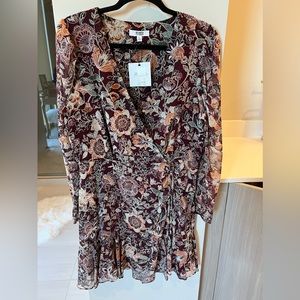 BB Dakota by Steve Madden floral chiffon dress. Never worn.